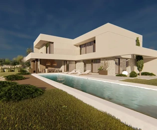 Modern villa with a swimming pool for sale in Kaštelir-Labinci in Croatia