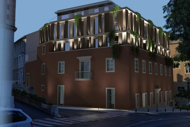 Šibenik, appartamento esclusivo sul lungomare, prima fila sul mare, 131,28 m²