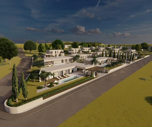 Moderní vila s bazénem na prodej v Kaštelir-Labinci v Chorvatsku