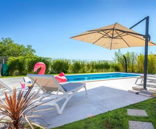 Villa de piedra con piscina en venta en Ližnjan, Croacia