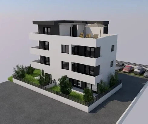 Trogir, 2pokojový apartmán, 58 m2, novostavba, výhled na moře,