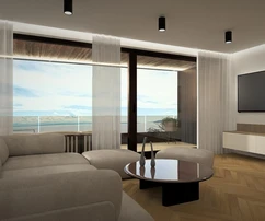 Opatija, Ičići, luxuriöse Wohnung in einem exklusiven Neubau, Panorama-Meerblick