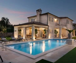 Luksusowa willa z basenem na sprzedaż w Kanfanar w Chorwacji