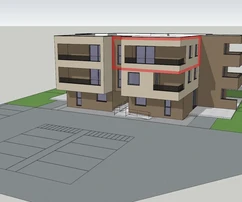 Водице – предпродажа – апартамент S11 с видом на море, 67,37 м², 2-й этаж