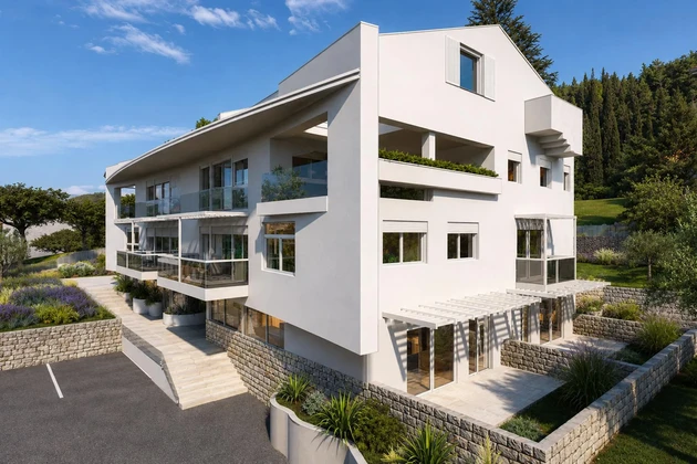 Opatija privé, appartement exclusif de trois pièces 68 m², piscine, salle de sport