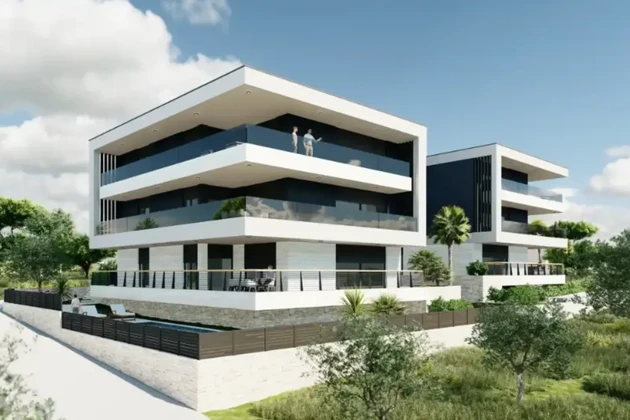 Isztria, Medulin: Luxus apartman tengerre néző kilátással