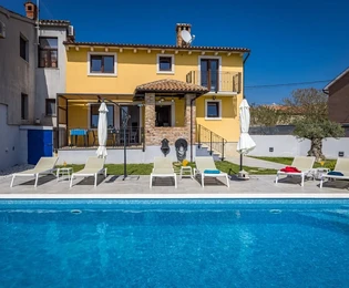 Istria, Jadreski: Villa moderna con piscina y jardín