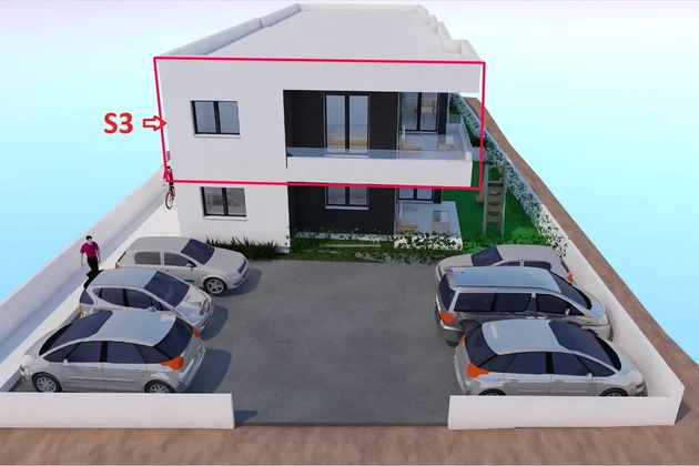 Vodice - Appartement S3, premier étage NOUVELLE CONSTRUCTION
