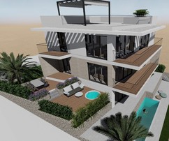 Luxueux appartement Ciovo près de la mer avec cour privée
