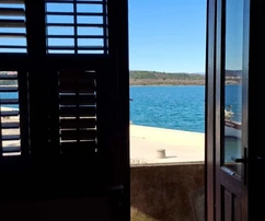 OLD STONE SEMI-DETACHED HOUSE WITH STARTED RENOVATION, FIRST ROW TO THE SEA!