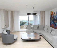 Isztria, Pula, luxus penthouse 162 m² tengerre néző kilátással, kiváló helyen