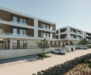 Zadar, Vinjerac, appartamento bilocale A5, vista mare, 2° piano