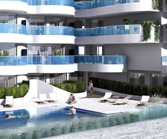 Appartements modernes avec vue sur la mer et le port à Fuengirola