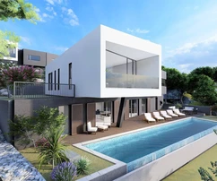 Villa en bord de mer avec vue panoramique disponible à Seget en Croatie