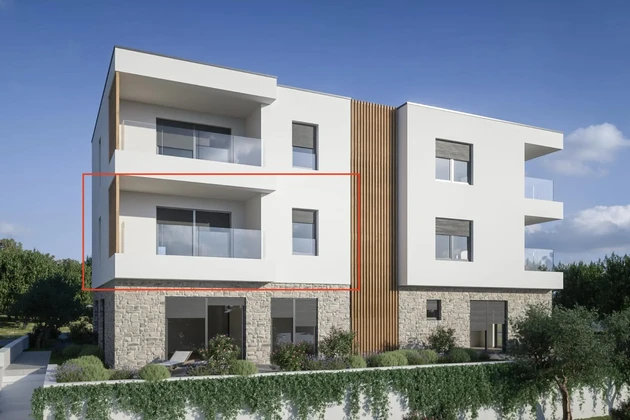 Brodarica, moderne Apartments in der Nähe des Meeres in einem exklusiven, im Bau befindlichen Gebäude, B2-S3