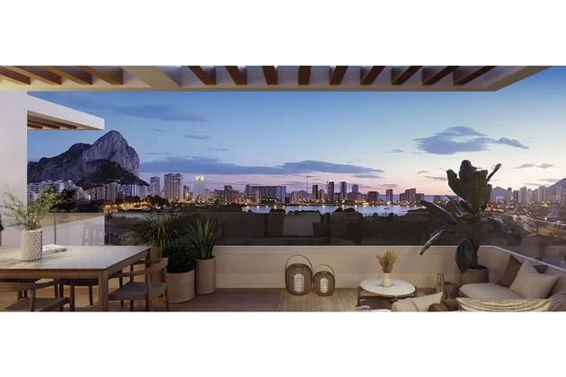 Mieszkanie 3-pokojowe w nowym budownictwie z widokiem na lagunę w Calpe