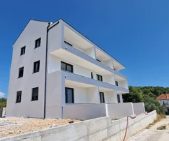 Trogir, Saldun, dvoupodlažní byt se 2 ložnicemi, 82 m2, novostavba, výhled na moře