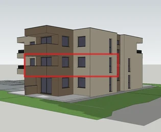 Vodice - Két hálószobás lakás S5, 1. emelet, 2 parkolóhely