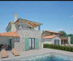 Duplex home with sea view for sale in Brtonigla in Croatia