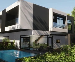 Maison jumelée avec piscine à vendre à Kostrena en Croatie