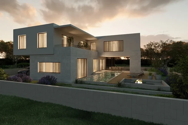 Ekskluzywna inteligentna willa z basenem, strefą wellness, garażem i widokiem na morze – Vodice