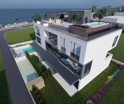 Appartamento con quattro camere da letto in vendita a Sukošan proprio sul lungomare in Croazia