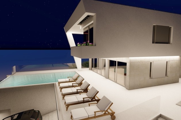 Impresionante villa con vista al mar en venta cerca de Split