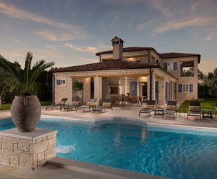 Istra, Kanfanar - Prekrasna vila s privatnim bazenom i rekreacijskim sadržajima