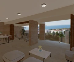 Apartment for sale with panoramic sea views in Primošten in Croatia