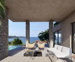 Moderne Villa mit Meerblick in Rogoznica zu verkaufen in Kroatien