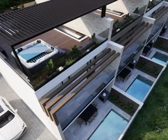 Sorban épült luxusotthon eladó Vodicén Horvátországban