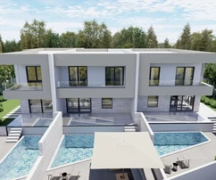 Vodice S2 Reihenhaus mit Pool, Meerblick