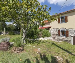 Labin, Istria: Romantica casa in pietra in posizione tranquilla