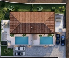 Appartamento su due livelli con piscina in vendita a Malinska in Croazia