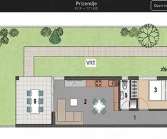 Modern apartment in a new building with garden and sea view, 70.75 m², 1VPM