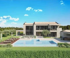 Villa avec vue panoramique à vendre près de Sv. Lovreč en Croatie