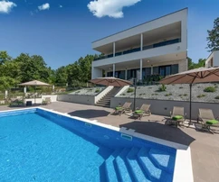 Istrie, Rabac: Exkluzivní vila s vyhřívaným bazénem a úchvatným výhledem