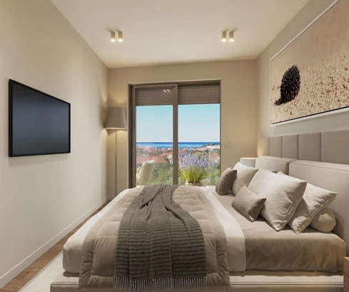 Istria, Poreč - dvojizbový byt na prízemí moderného nového objektu s rozlohou 83 m²