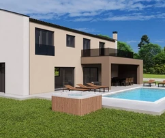 Villa moderna in vendita immersa nella natura vicino a Tinjan in Croazia