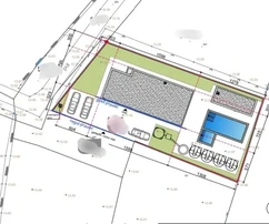 Villa avec piscine en construction, possibilités de combinaison