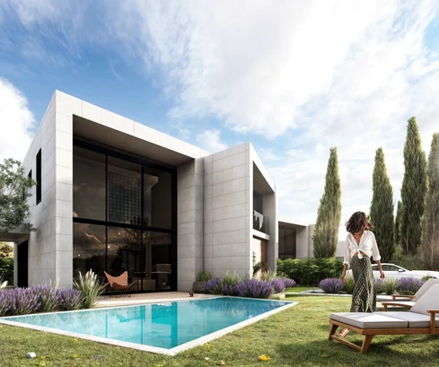 Istria, Umag: Building land with concept for villa