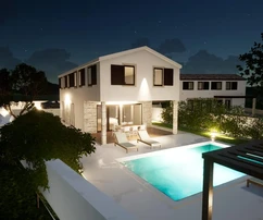 Villa avec piscine à vendre dans un quartier calme de Svetvinčenat en Croatie