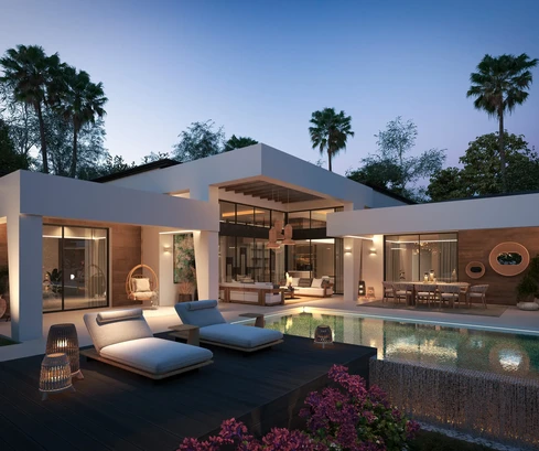 Villa moderne à Marbella sur le golf