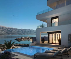 Moderne Villa in Vinjerac mit Meerblick zu verkaufen in Kroatien