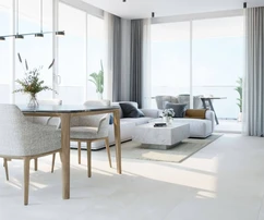 Modern apartments with sea and harbor view in Fuengirola