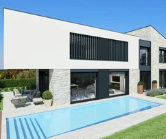 Istrien, Porec, moderne Villa mit Meerblick