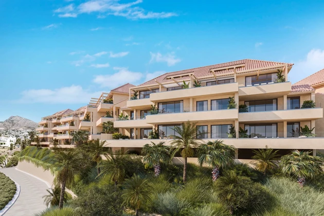 ID 294 / Nouveaux appartements directement sur le golf et proche de la plage à Torrequebrada près de Marbella