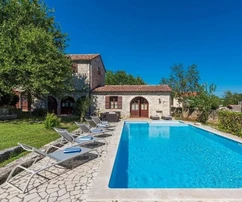 Istrische Steinvilla mit Pool, großem Garten, Zentralistrien, Zminj.