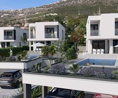 Villa en venta con vistas panorámicas de Kaštela en Croacia