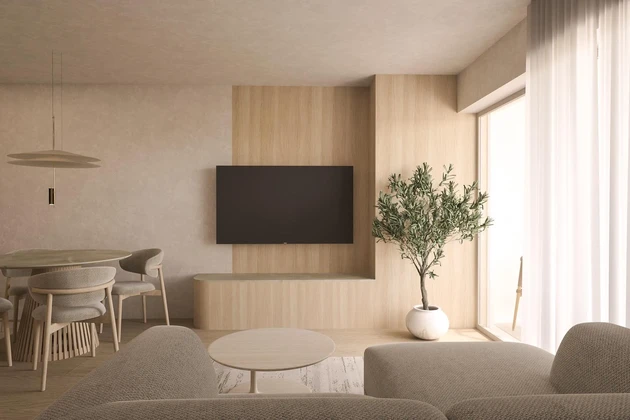 Istria, Umag, Green Tower Residence, dwupokojowe mieszkanie z tarasem na 5. piętrze